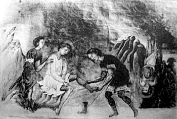 Мученик Созонт. Миниатюра Минология Василия II