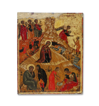 Икона Рождества Христова (Критская школа, XVI век)