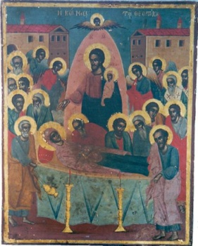 Икона «Успение Пресвятой Богородицы» из церкви Святой Параскевы в Адаме