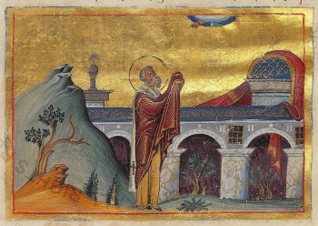 Святитель Амвросий Медиоланский (Минологий Василия II)