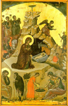 Икона Рождества Христова (Феофан Критский)