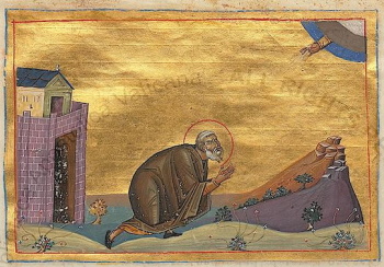 Икона святого Ионы Пресвитера (Минологий Василия II)
