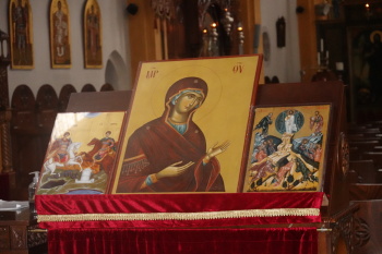 Икона Божией Матери «Одигитрия» из церкви святого Сальватора в Мюнхене