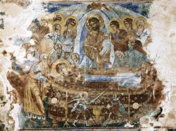 Икона Успения Пресвятой Богородицы (фреска монастыря Некреси)