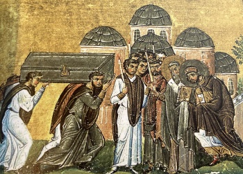 Икона Успения Пресвятой Богородицы (Минологий Василия II)