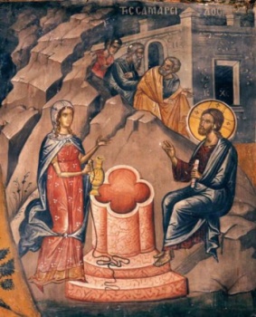 Фреска «Беседа Христа с Самарянкой»