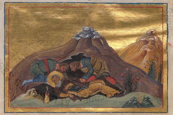 Святой мученик Варипсав Далматский (миниатюра Минология Василия II)