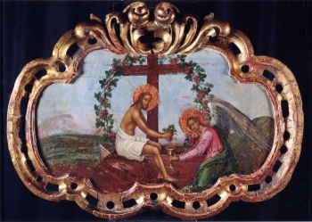 Икона «Христос — Истинная Лоза» (Евхаристия)