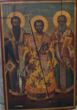 Икона «Три святителя» (Василий Великий, Григорий Богослов, Иоанн Златоуст)