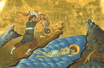 Икона святых мучеников Ермила и Стратоника (Минологий Василия II)