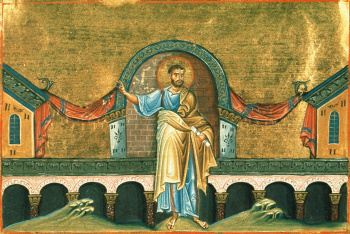 Пророк Ахия Силомлянин (Минологий Василия II)