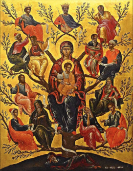 Икона «Древо Иессеево» (Виктор Критский)