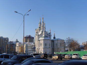 Спасская церковь в Тюмени - зимняя фотография