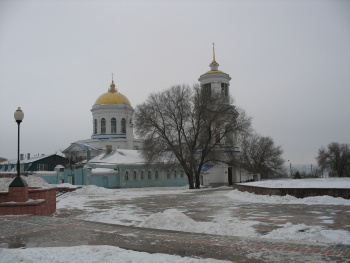 Покровский кафедральный собор в Воронеже — зимняя фотография