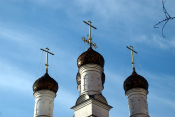 Купола Церкви Николая Чудотворца в Голутвине