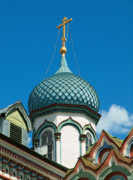 Купол Храма святителя Николая Чудотворца на Рогожском кладбище