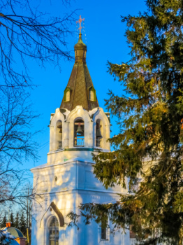 Колокольня Храма Спаса Нерукотворного в селе Прохорово