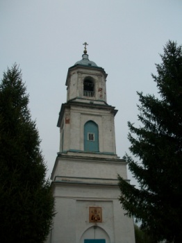 Колокольня храма Святителя Николая в селе Панино