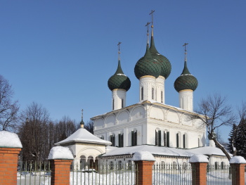 Феодоровская церковь в Ярославле — зимняя фотография