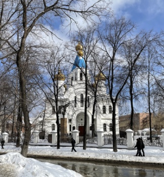 Храм Рождества Христова в Екатеринбурге зимой