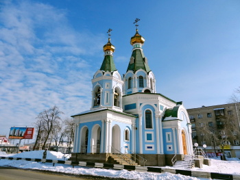 Храм Державной иконы Божией Матери в Екатеринбурге - зимняя фотография